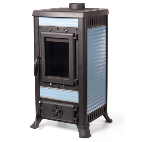 Klemens I blue cast iron stove (1)