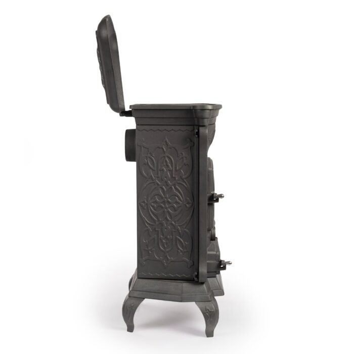 step wood stove