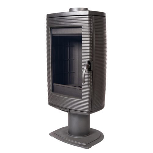 rock cast iron wood stove