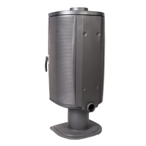 rock cast iron wood stove