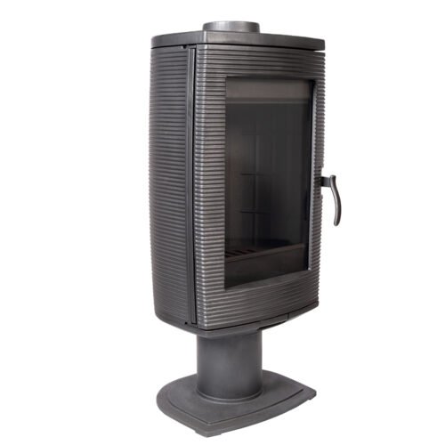rock cast iron wood stove