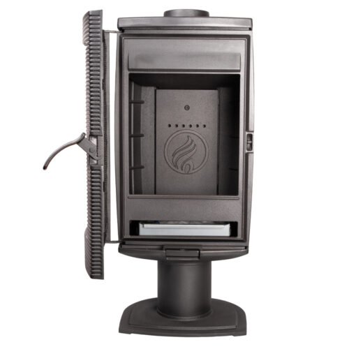 rock cast iron wood stove