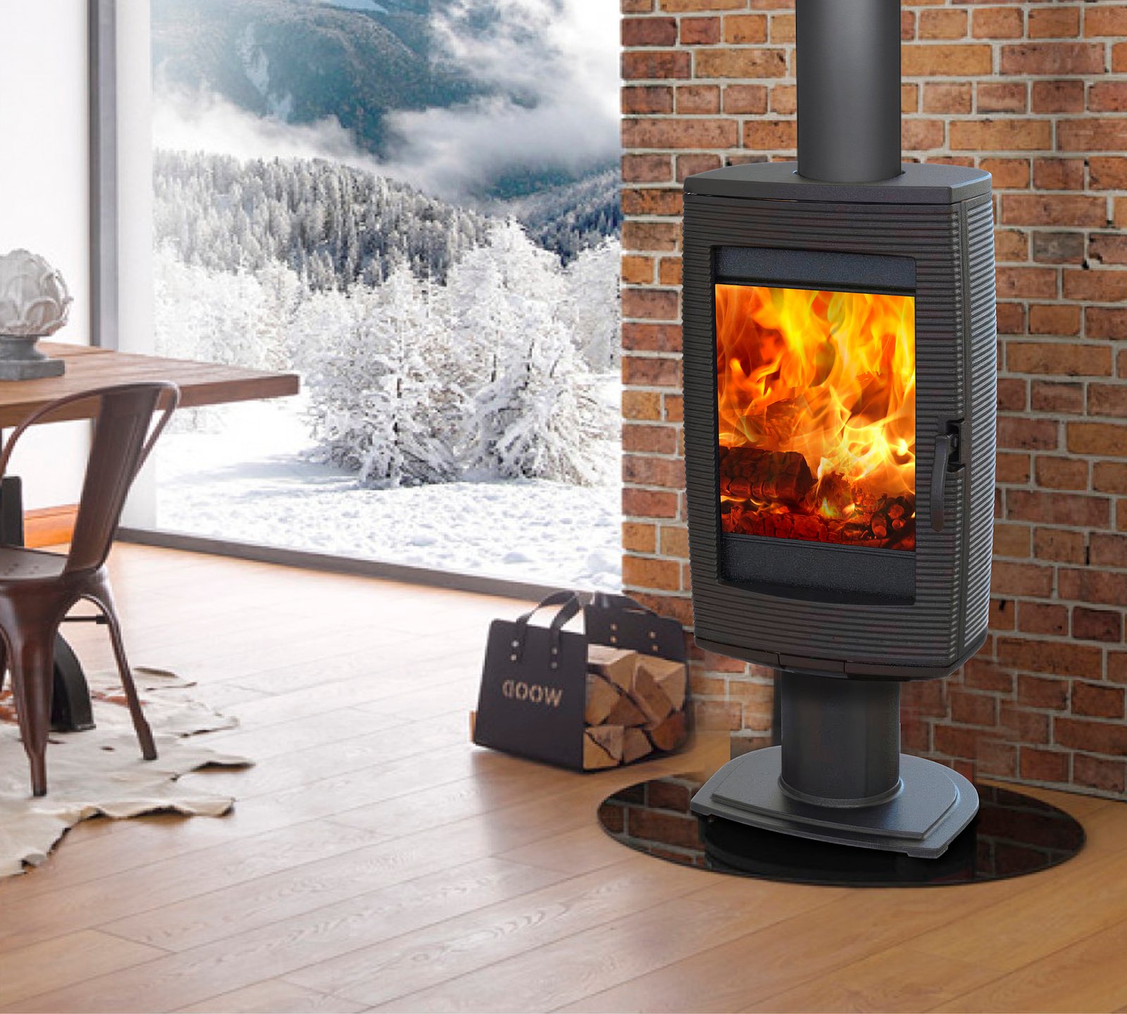 rock wood stove ECO Design