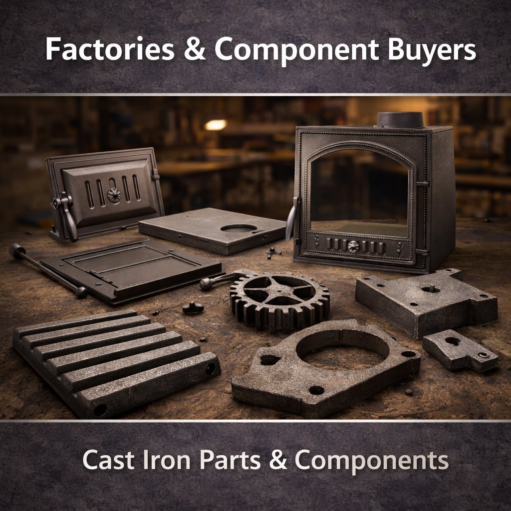 iron casting fireplace door