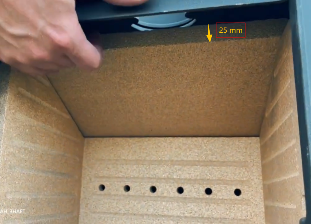 Vermiculite board with ventilation holes (1)