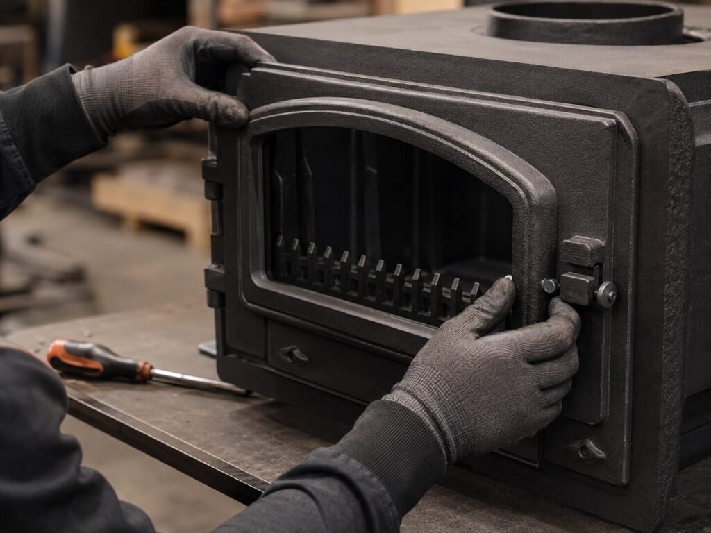 cast iron wood stove factory