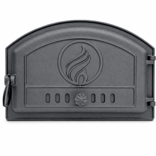 K214 solid cast iron oven door