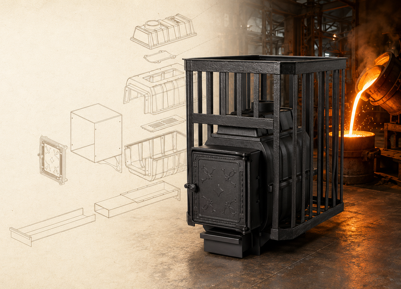 cast iron vs. steel sauna stoves